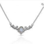 Vintage Moonstone 925 Sterling Silver 18" Necklace RSREXT-1.3