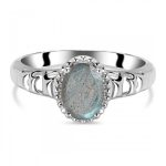 Classic Labradorite Ring 925 Sterling Silver Jewelry RSR6-29