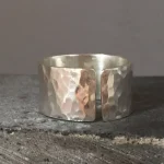 Hammered Adjustable Sterling Silver Ring RSR33-11