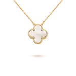 Mother Of Pearl Clover Necklace