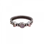 Moonstone Studded Crescent Moon 925 Sterling Silver Ring RSREXT8.1