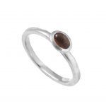 Natural Smoky Quartz 925 Silver Ring RSR25-124