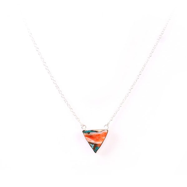 Oyster Turquoise Necklace 925 Sterling Silver Jewelry RSN1-25 - Image 2