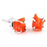 Raw Carnelian Earrings
