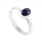 Basic Sodalite Ring Size US 8.5 925 Sterling Wholesale Jewelry RS9-121