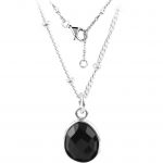 Black Onyx Sterling Silver Necklace