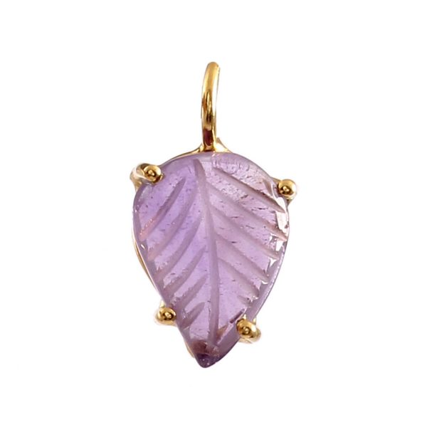 Amethyst Carving Pendant 925 Silver Wholesale Jewelry RSREXT25-4 - Image 2
