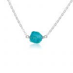 Rough Apatite Necklace Sterling Silver 925 Jewelry RSREXT26-4