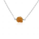 Rough Citrine Necklace