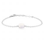 Raw Rainbow Moonstone Bracelet