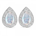 Rainbow Moonstone Stud Earrings