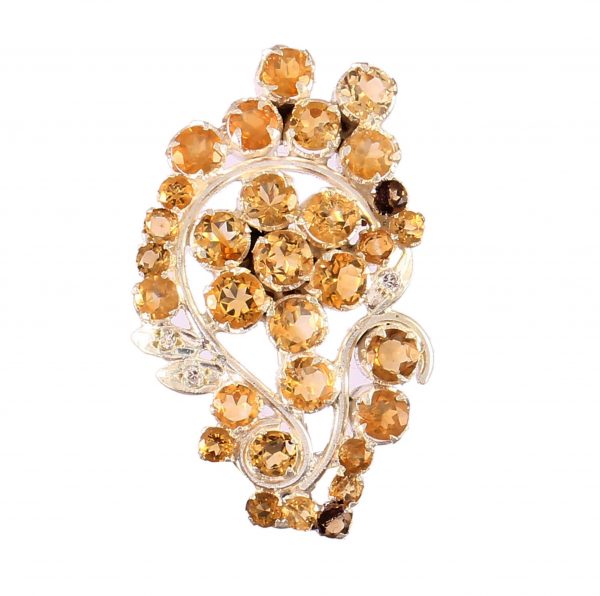 Citrine Brooch