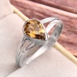 Citrine 925 Sterling Silver Ring RSREXT65-4
