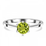 Six Prong Peridot Ring