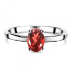 Prong Set Garnet ring