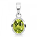 Faceted Peridot Pendant