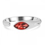 Adjustable Garnet 925 Sterling Silver Ring RS36-6