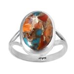 Turquoise & Spiny Oyster Ring