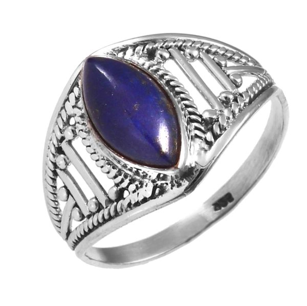 Marquis Shape Lapis Lazuli 925 Sterling Silver Ring RS49-4 - Image 2