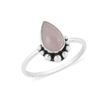 Rose Quartz 925 Sterling Silver Ring RS56-3
