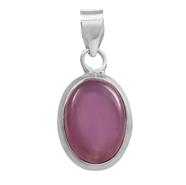 Lavender Chalcedony Pendant