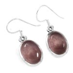Lavender Chalcedony Earrings