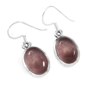 Lavender Chalcedony Earrings