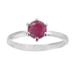 Six Prong Ruby Ring