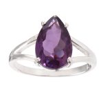 African Amethyst 925 Sterling Silver Ring RS64-1