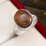Chiastolite Ring Size US 6 925 Silver RS3-101