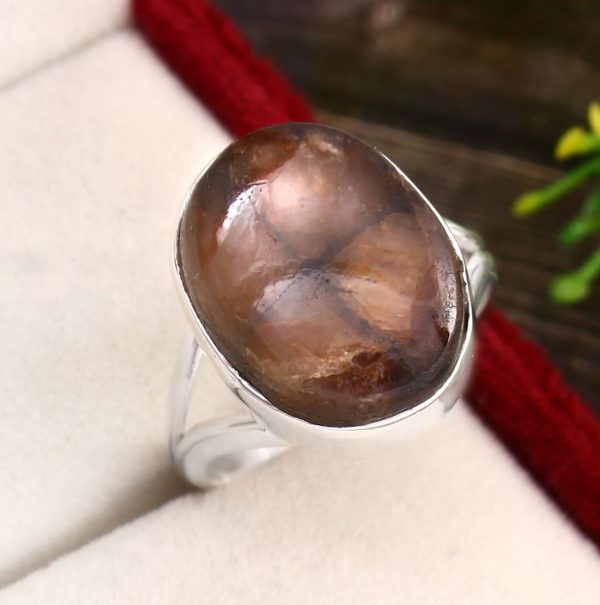 Chiastolite Ring Size US 9 925 Silver RS3-102