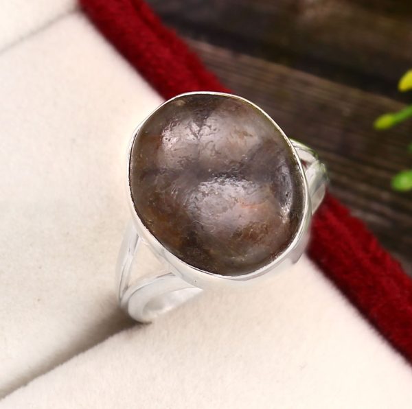 Chiastolite Ring Size US 8 925 Silver RS3-104