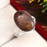 Chiastolite Ring Size US 9 925 Silver RS3-106