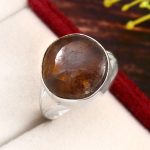 Chiastolite Ring Size US 8 925 Silver RS3-114