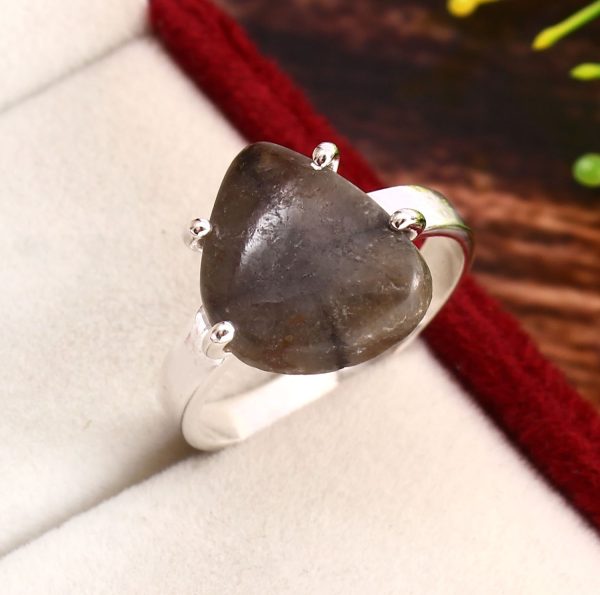 Chiastolite Ring Size US 10 925 Silver RS3-94