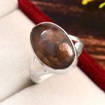 Chiastolite Ring Size US 7 925 Silver RS3-107