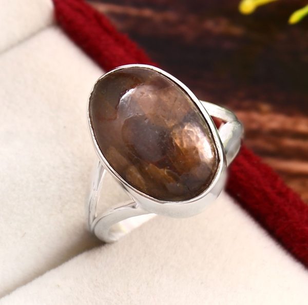 Chiastolite Ring Size US 7 925 Silver RS3-107