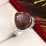 Chiastolite Ring Size US 6 925 Silver RS3-124
