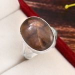 Chiastolite Ring Size US 9 925 Silver RS3-108