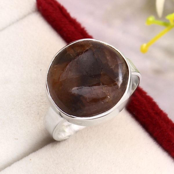 Chiastolite Ring Size US 9 925 Silver RS3-113