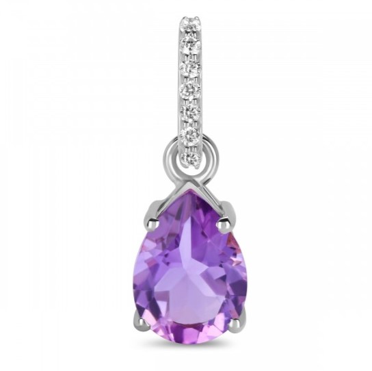 February Birthstone Amethyst Pendant