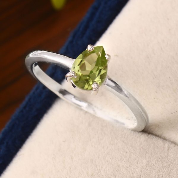 Peridot 925 Sterling Silver Ring RS65-3 - Image 2