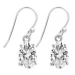 Crystal Silver Earrings