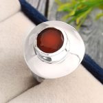 Red Onyx Ring US 6 Size 925 Sterling Silver Jewelry RS67-70