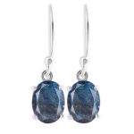 Labradorite Prong 925 Sterling Silver Earrings RS69-5