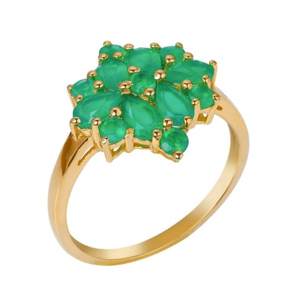 Green Onyx 925 Sterling Silver Ring (REXT5-2) - Image 3