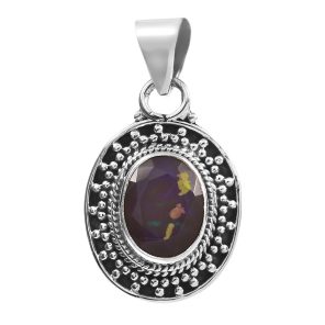 Lavender Opal 0.8" 925 Silver Pendant (RSEXT49-90)