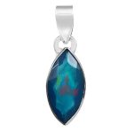 Paraiba Fire Opal 1" 925 Silver Pendant (REXT49-108)