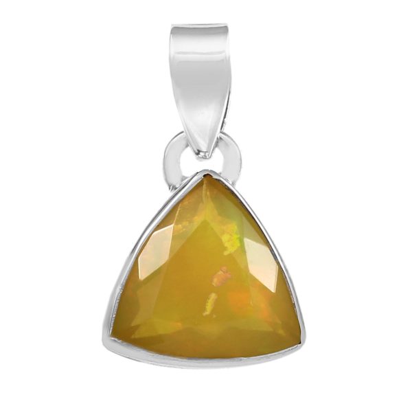 Yellow Opal 1" 925 Silver Pendant (REXT49-101)