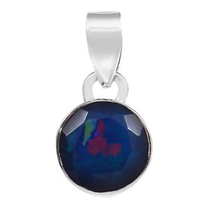Paraiba Opal 1" 925 Silver Pendant (REXT49-105)